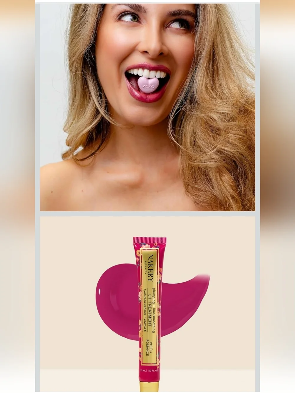 Nakery Plumping Lip Treatment - Rosé + Romance (Pink)
